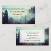 Die Ephesianer 3:20 Unser Gott ist... Fall Forest Visitenkarte (Vorne/Hinten)