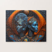 Die Erbauer: Mutter und Tochter Puzzle (Horizontal)