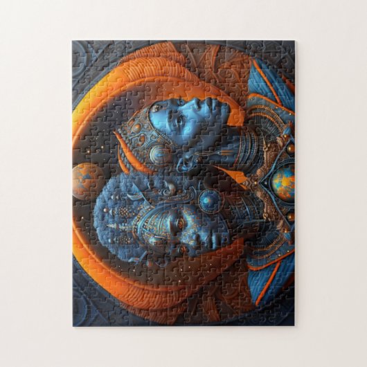 Die Erbauer: Mutter und Tochter Puzzle (Vertikal)