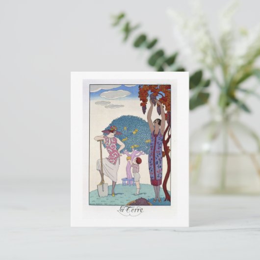 Die Erde, 1925 (Farbe litho) Postkarte (Stehend Vorderseite)