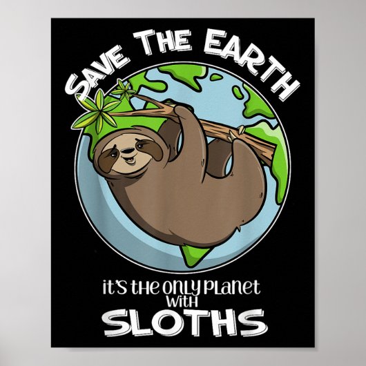 Die Erde als einziger Planet mit Schlitzen gerette Poster (Vorne)