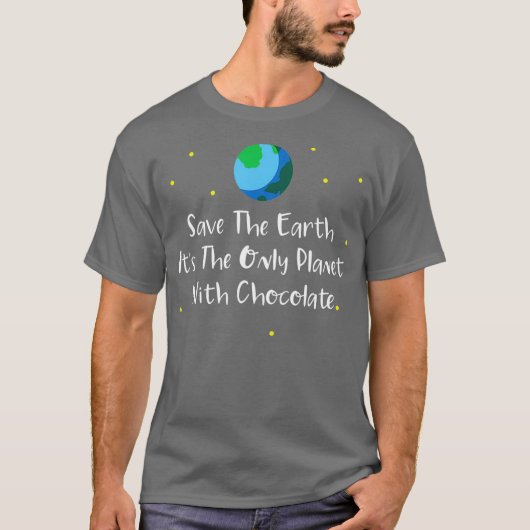 Die Erde als einziger Planet mit T-Shirt (Vorderseite)
