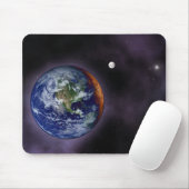 Die Erde an den äußeren Kanten Mousepad (Mit Mouse)