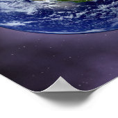 Die Erde an den äußeren Kanten Poster (Ecke)