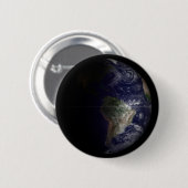 Die Erde an ihrem Äquinoktium. Button (Vorne & Hinten)