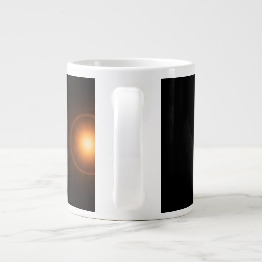 Die Erde an ihrem Äquinoktium. Jumbo-Tasse (Rückseite)