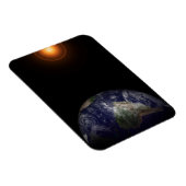 Die Erde an ihrem Äquinoktium. Magnet (Rechte Seite)