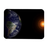 Die Erde an ihrem Äquinoktium. Magnet (Horizontal)
