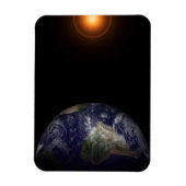 Die Erde an ihrem Äquinoktium. Magnet (Vertikal)