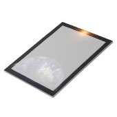 Die Erde an ihrem Äquinoktium. Notizblock (angewinkelt)