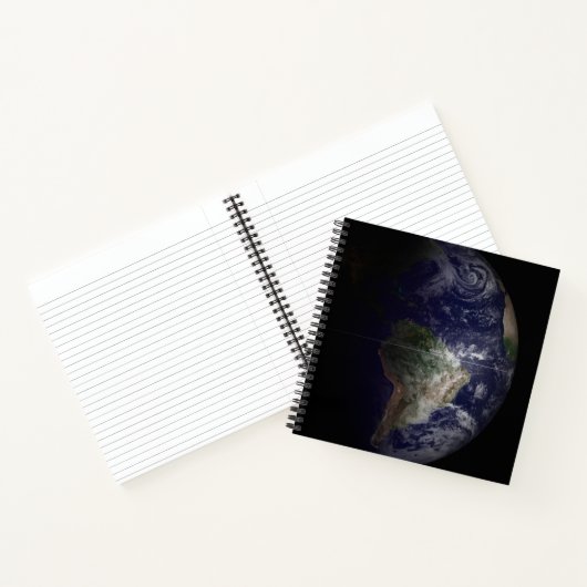 Die Erde an ihrem Äquinoktium. Notizblock (Innenseite)