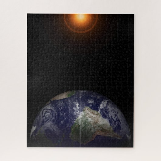 Die Erde an ihrem Äquinoktium. Puzzle (Vertikal)