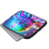 Die Erde auf einem Computer-Tablet + Laptop Laptopschutzhülle (Vorne Knopf)