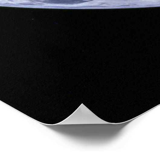 Die Erde aus Apollo 17 Poster (Ecke)