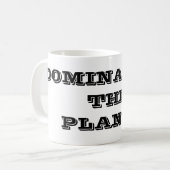Die Erde beherrschende Kaffeetasse (Vorderseite Links)