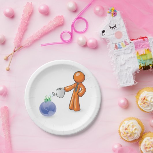 Die Erde bewässern Pappteller (Party)