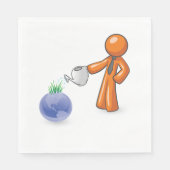 Die Erde bewässern Serviette (Vorderseite)