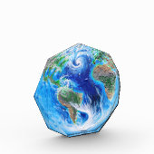 Die Erde, der blaue Planet Fotoblock (Links)