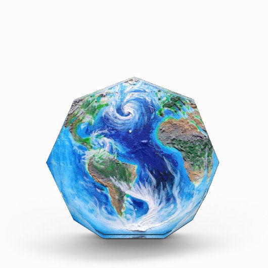 Die Erde, der blaue Planet Fotoblock (Vorderseite)