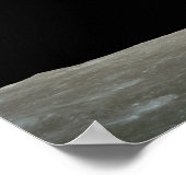 Die Erde des Planeten erhebt sich über dem Mond Poster (Ecke)
