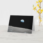 Die Erde erhebt sich über dem Mondlicht. Karte (Gelbe Blume)