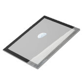 Die Erde erhebt sich über dem Mondlicht. Notizblock (angewinkelt)