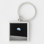Die Erde erhebt sich über dem Mondlicht. Schlüsselanhänger (Vorne)