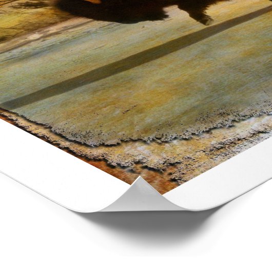 Die Erde fallen Poster (Ecke)