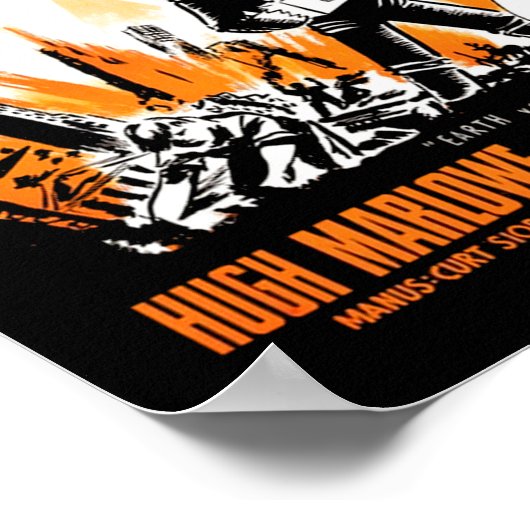 Die Erde gegen die fliegenden Sauerker Poster (Ecke)