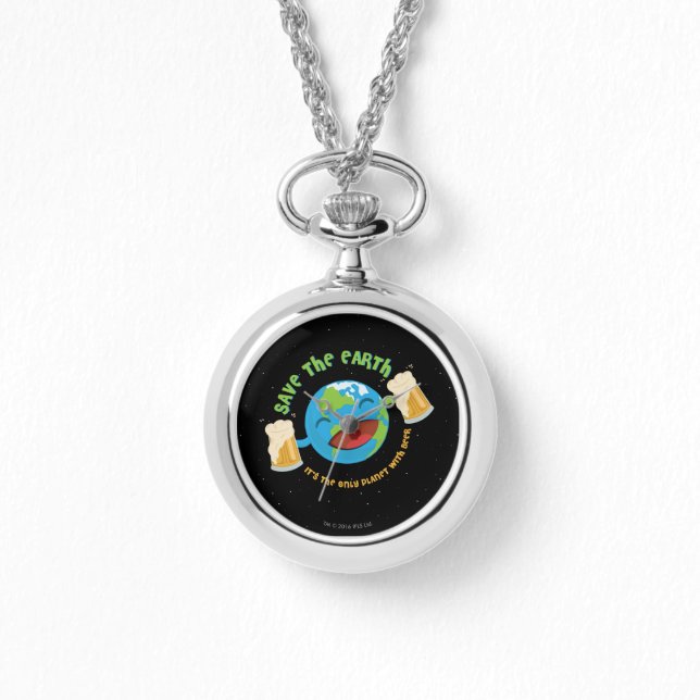 Die Erde gerettet Armbanduhr (Vorderseite)