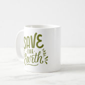 DIE ERDE GERETTET KAFFEETASSE (Vorderseite Links)