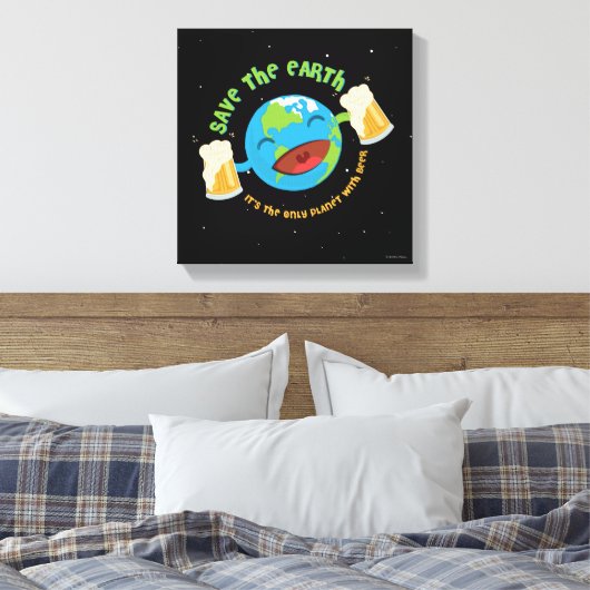 Die Erde gerettet Leinwanddruck (Insitu (Schlafzimmer))