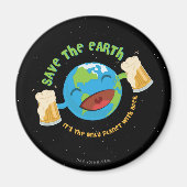 Die Erde gerettet Magnet (Vorne)