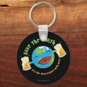 Die Erde gerettet Schlüsselanhänger (Vorderseite)
