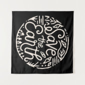 Die Erde gerettet Wandteppich (Vorderseite (Horizontal))