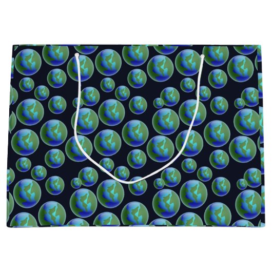 Die Erde Große Geschenktüte (Vorderseite)