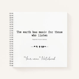 Die Erde hat ein MusikNotebook Notizblock