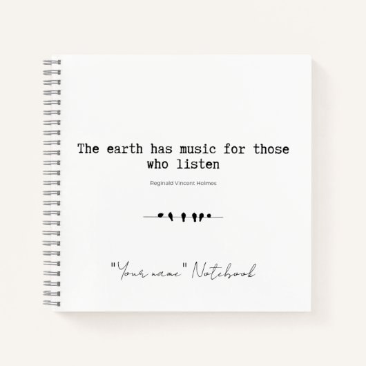 Die Erde hat ein MusikNotebook Notizblock (Vorderseite)