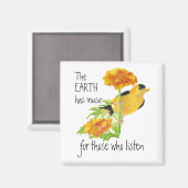 Die Erde hat Musik für diejenigen, die Zitat hören Magnet (Vorderseite/Rückseite)