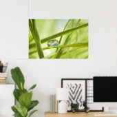 Die Erde im Tropfen Poster (Heimbüro)