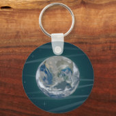 Die Erde im Weltraum Schlüsselanhänger (Vorderseite)