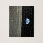 Die Erde im Weltraum vom Mond Puzzle (Vertikal)