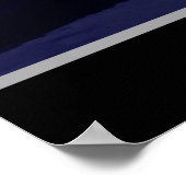 Die Erde in der Nacht Poster (Ecke)