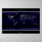 Die Erde in der Nacht Poster (Vorne)
