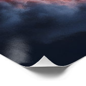 Die Erde in einem Basketballkorb. Poster (Ecke)