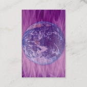 Die Erde in Violettflame Visitenkarte (Vorderseite)