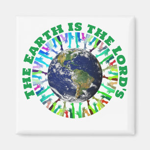 DIE ERDE IST DAS Christliche DES HERREN Magnet