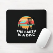 Die Erde ist ein Plattengolf Mousepad (Mit Mouse)