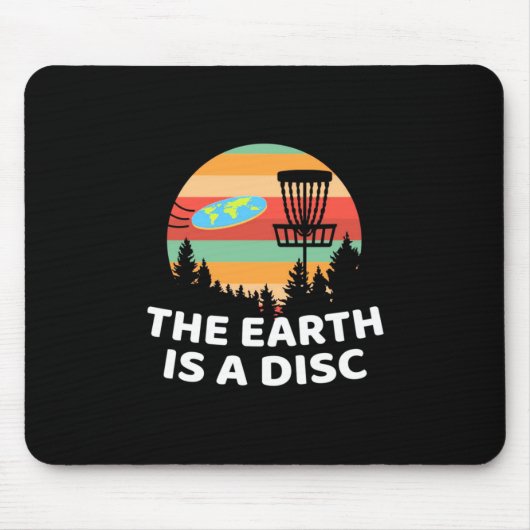 Die Erde ist ein Plattengolf Mousepad (Vorne)
