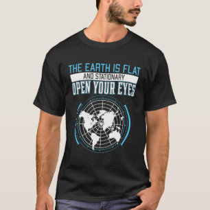 Die Erde ist eine flache Narbe, die eine Idee für  T-Shirt
